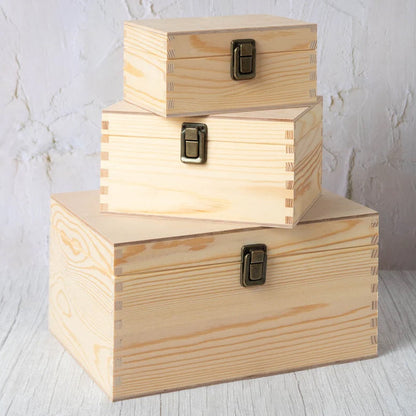 Personalised New Baby Large Wooden Memory Box Gifts
