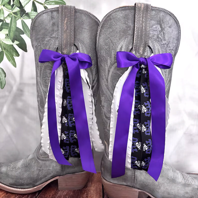 School Spirit Boot Bows, Bows for Boots, Pair