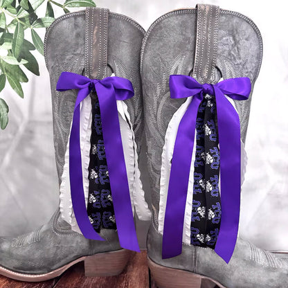 School Spirit Boot Bows, Bows for Boots, Pair