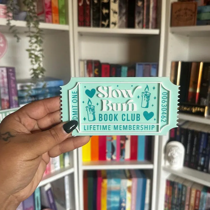 Bookish Ticket | Bookclub Ticket | Bookshelf Decor