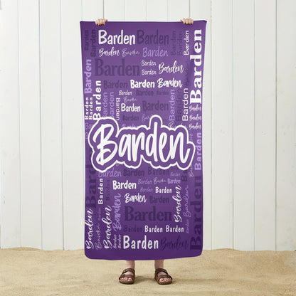 Personalized Name Beach Towel - Super Absorbent