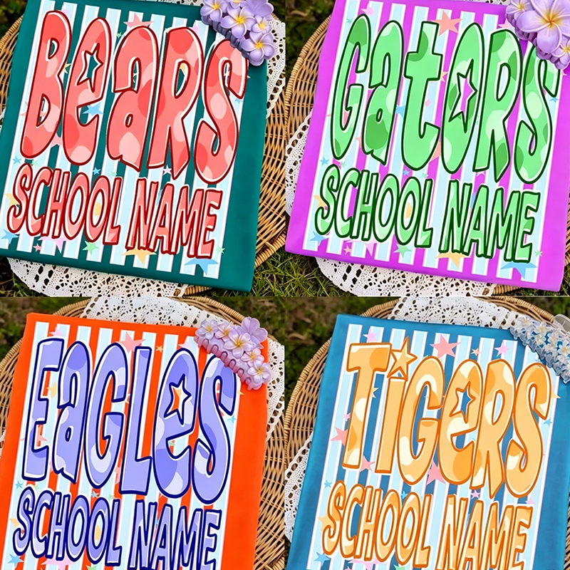 Custom School Mascot , Personalized Sport Shirt , Custom Team Logo Shirt