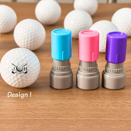 Custom Name Golf Ball Stamp, Personalized Golf Stamps