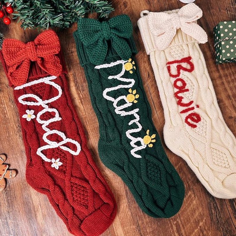 Paw Mom stockings Personalized Christmas Stockings