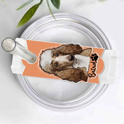 Custom Photo Tumbler Name Plate, Personalized Stanley Name Tag with Photo