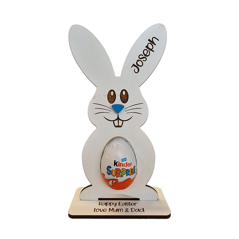 Personalised Easter Egg, Creme Holder Decoration Bunny Treat