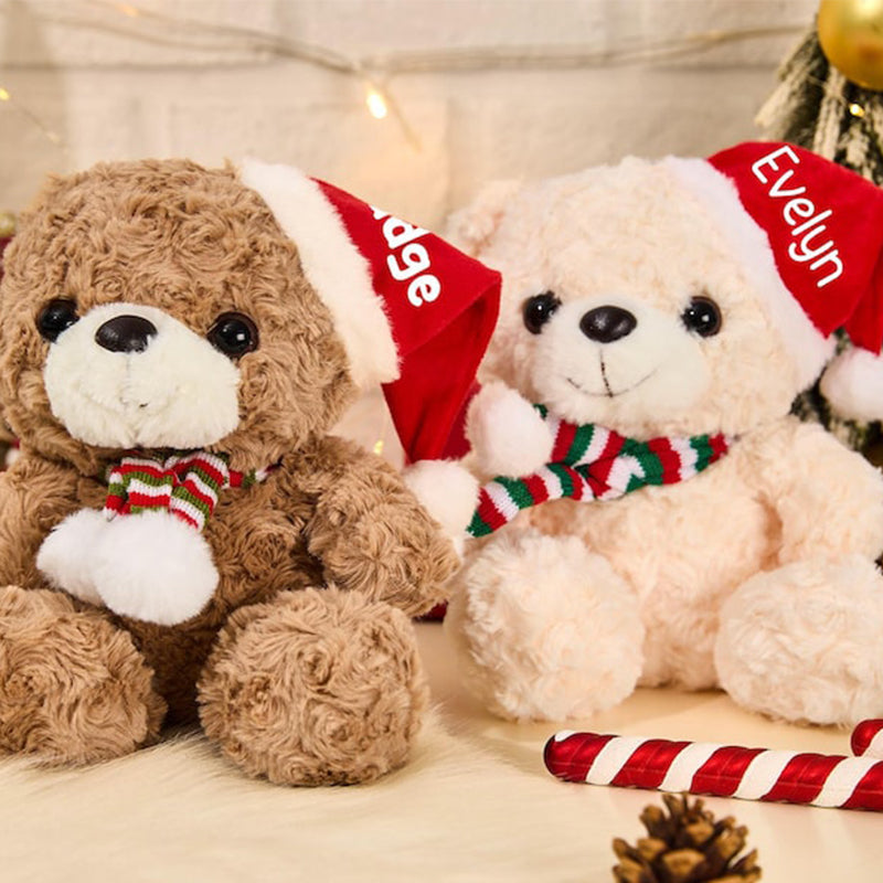 Personalised Christmas Plush Toys,Teddy Bear With Name