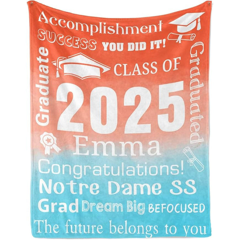 Personalized Graduation Blankets Graduation Gift