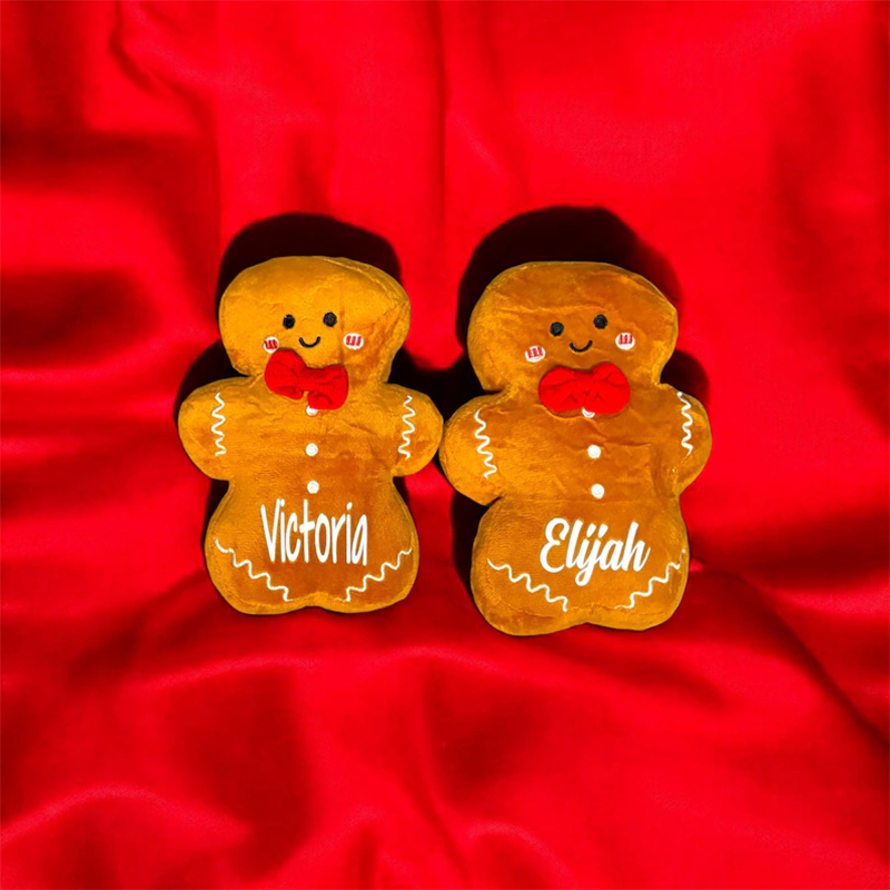 Personalized Gingerbread Plush Toys