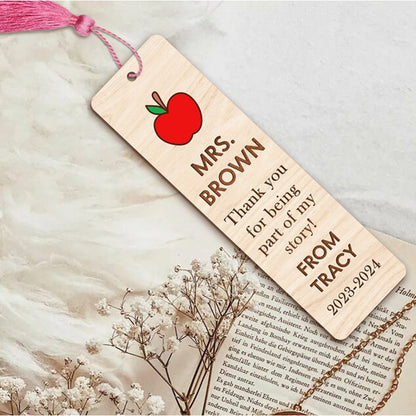 Personalized Teacher Bookmark Gift, Teacher Appreciation