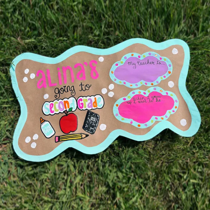 Coquette Cheetah Cherry Theme First Day Of School Mini Banner