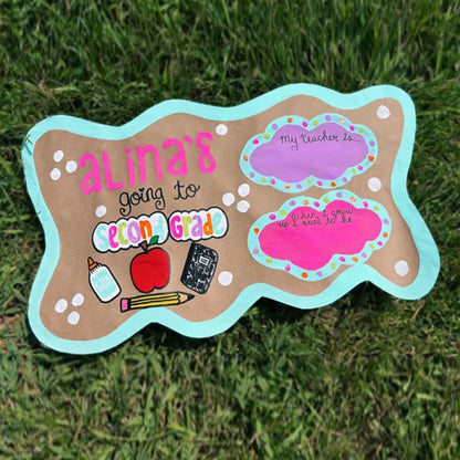 Coquette Cheetah Cherry Theme First Day Of School Mini Banner