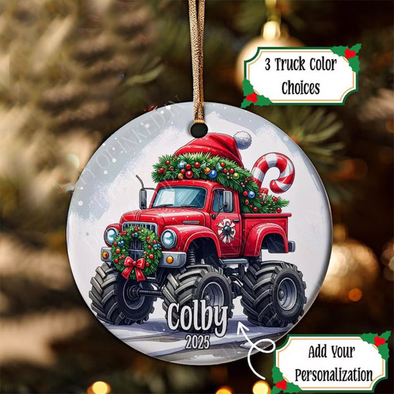 Personalized Monster Truck Ornament