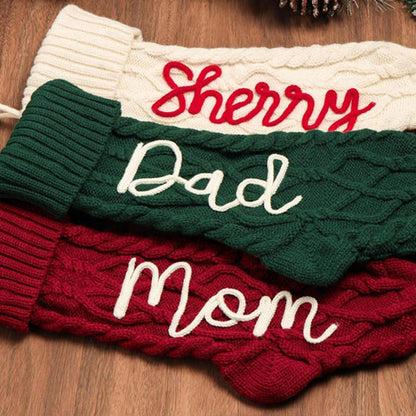 Personalized Christmas Stocking Embroidered Holiday Stocking