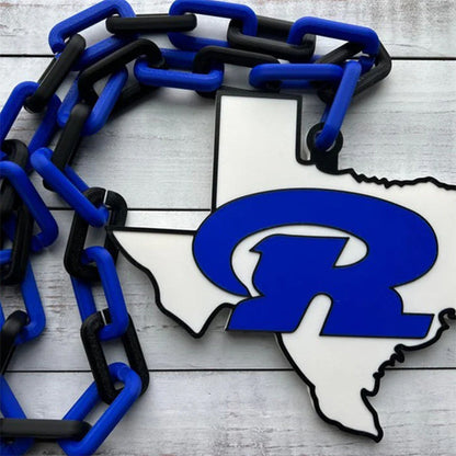 Custom Sports Turnover Chain, Oversized Medallion, Team mascot, Custom Colors, Any Logo