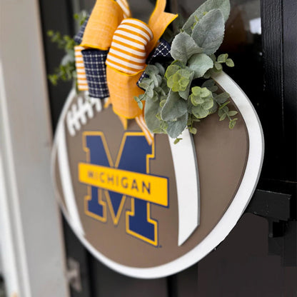 Football Door Hanger | Front Door Decor | Football Wreath