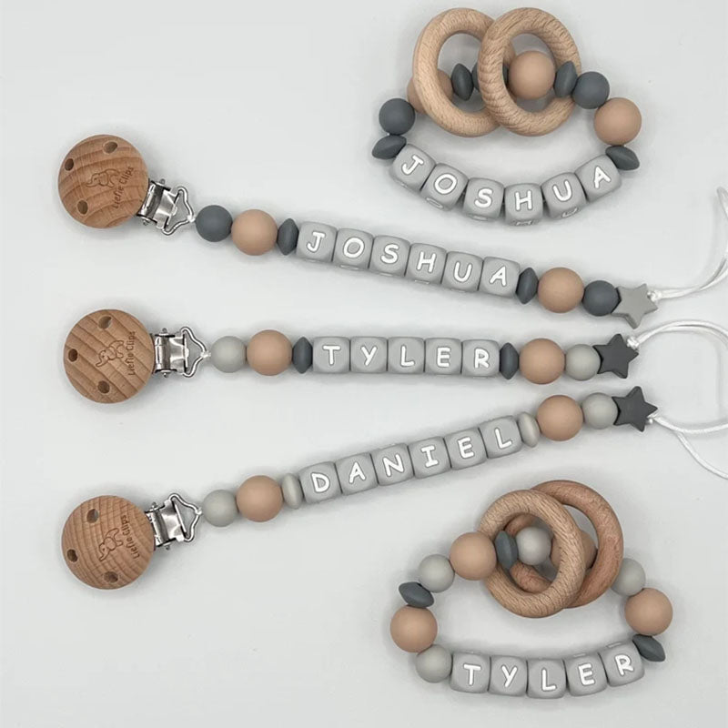 Pacifier Clip Personalized, Pacifier Holder, Binky Clip, Baby boy gift