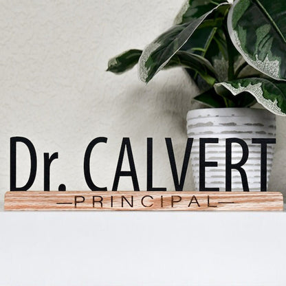 Desk Name Plate for Teacher, Principal, Executive