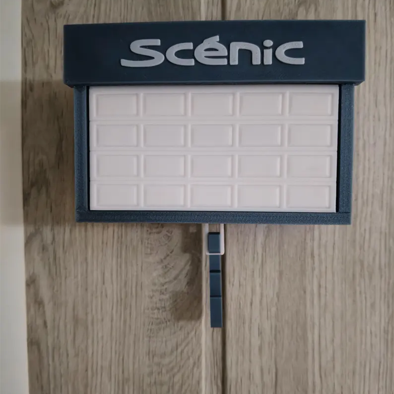 Mini Garage Key Holder: Toy Car Display with Hidden Compartment
