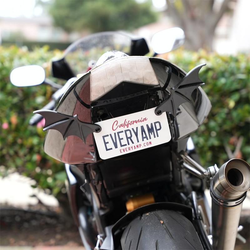 License Plate Bat Wings