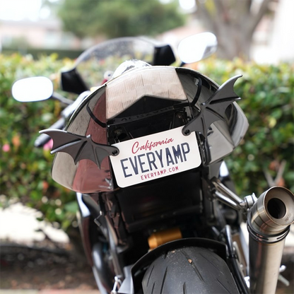 License Plate Bat Wings