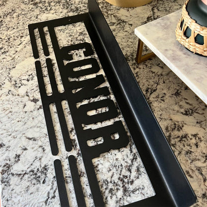 Custom Name Medal Hanger and Trophy Shelf