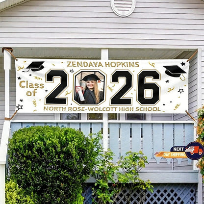 Personalized Graduation Banner, Graduation Announcement