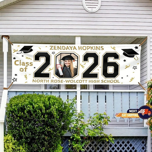 Personalized Graduation Banner, Graduation Announcement