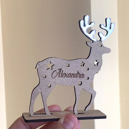 Personalized Reindeer Place Name Settings