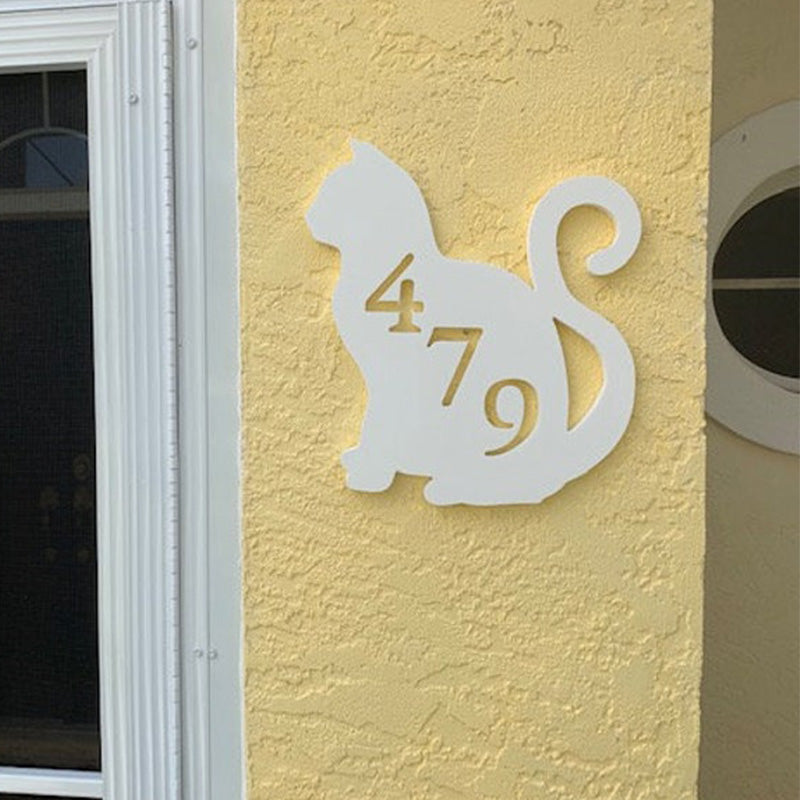 House Number Plaque , Personalized Sign, Outdoor Decor, Coastal Themed Custom Sign