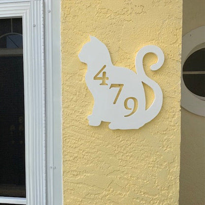 House Number Plaque , Personalized Sign, Outdoor Decor, Coastal Themed Custom Sign