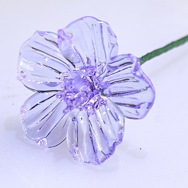 Glass Birth Month Flowers, Birth Flower Bouquet