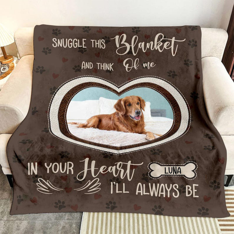 Personalized Dog Photo Blanket, Pet Blanket with Pictures, Pet Memorial Gifts