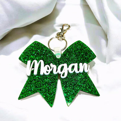 Go Fight Win! Cheer Bow Keychain