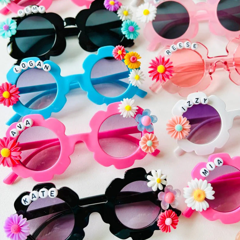Personalized flower sunglasses | toddler flower sunglasses| baby sunglasses| customize sunglasses| Kids flower sunglasses