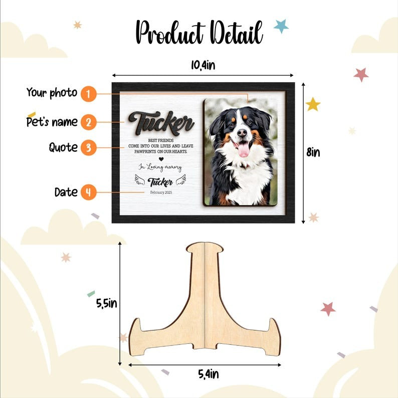 Personalized Wooden Pet Memorial Plaque – A Meaningful