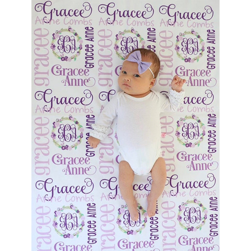 Personalized Baby Blanket - Monogram Baby Blanket