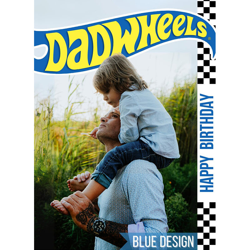 Personalized Hot Wheels package: Customized Dadwheels for Birthday