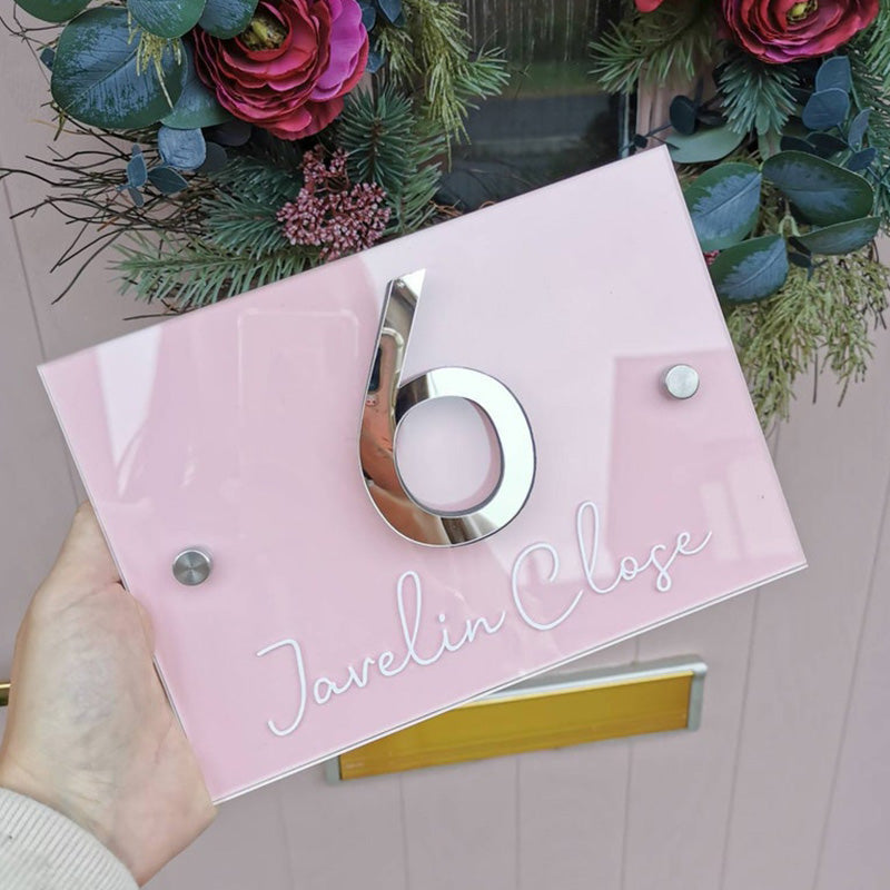 Personalised House Sign, House Number, Acrylic Sign, Personalised House Plaque