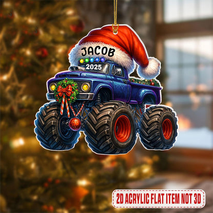 Personalized Monster Truck Christmas Ornament,Truck Ornament,Christmas Gift