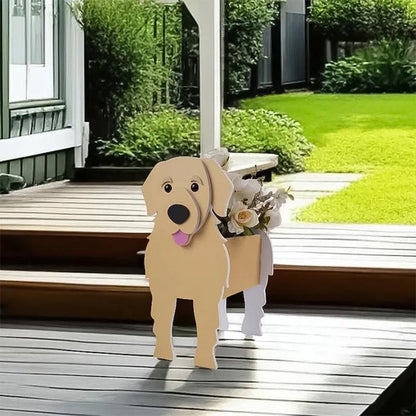 Dog Cat Pet Organizer Patio Indoor Outdoor Wood Planter