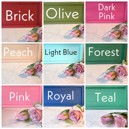 Custom sign, reversible sign, personalized office door sign