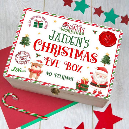 Personalized Christmas Eve Box, Boys Girls Custom Name
