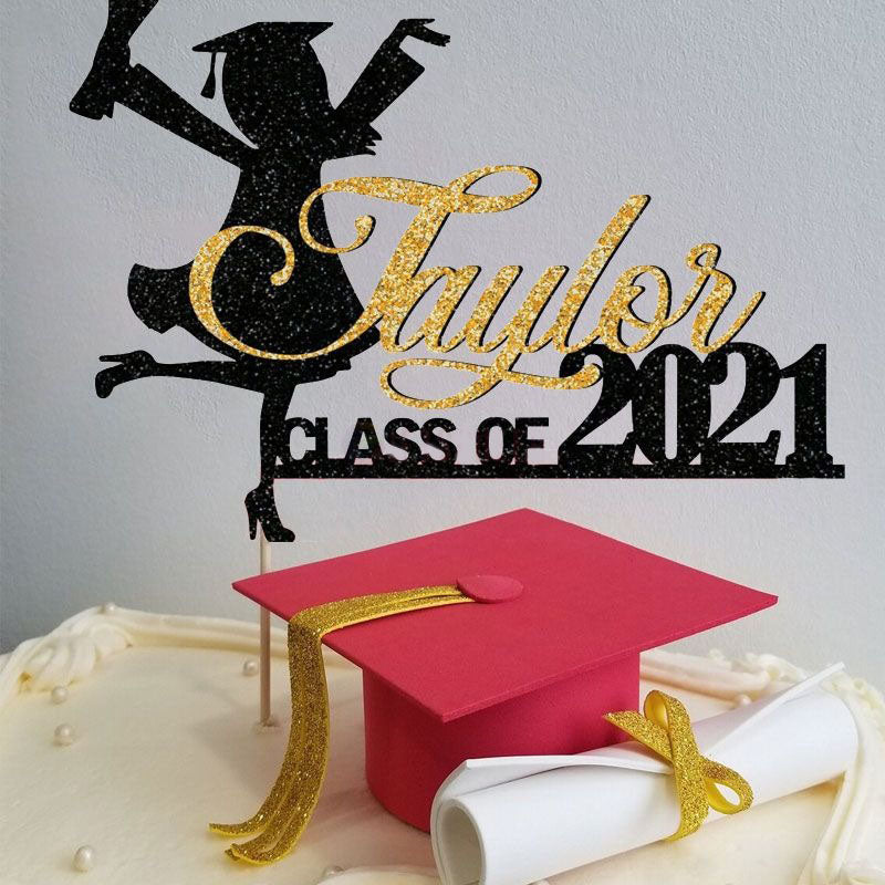 Personalized Graduation Congrats Decor Cake Topper Class of 2026