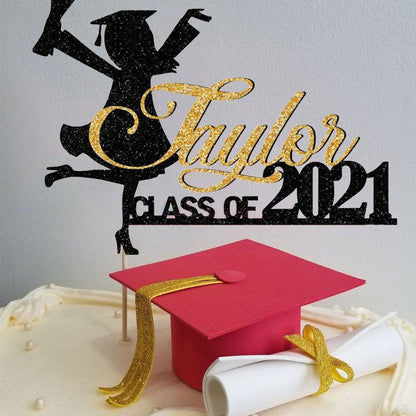Personalized Graduation Congrats Decor Cake Topper Class of 2026