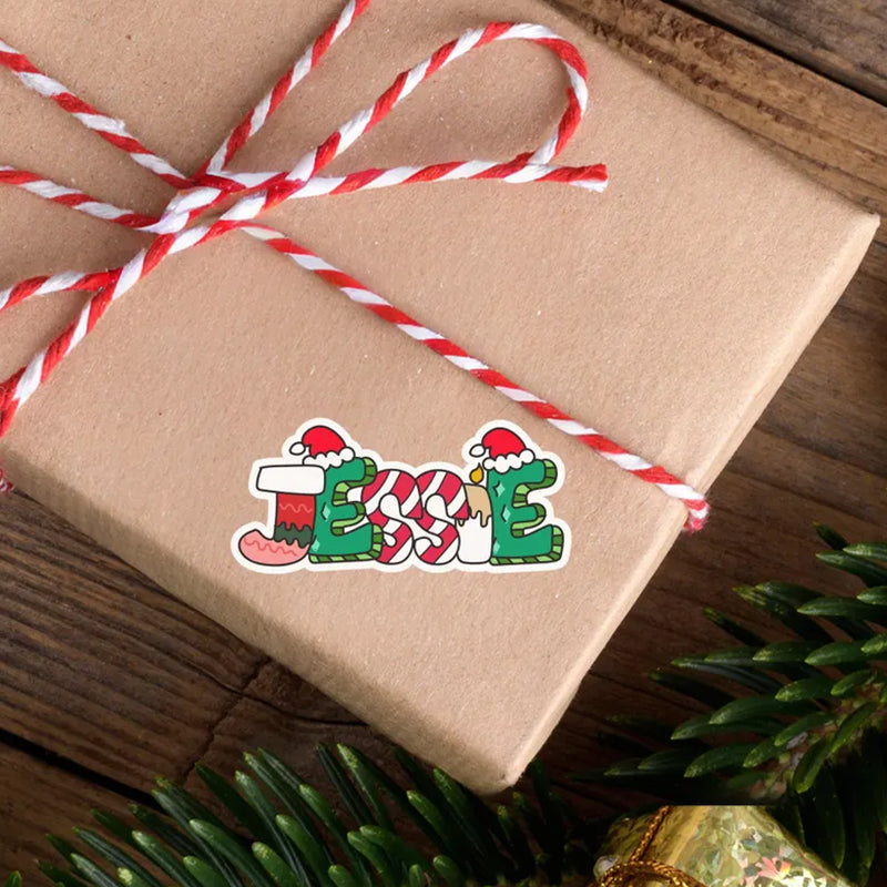 Personalized Christmas Stickers | Custom Christmas Gift Stickers