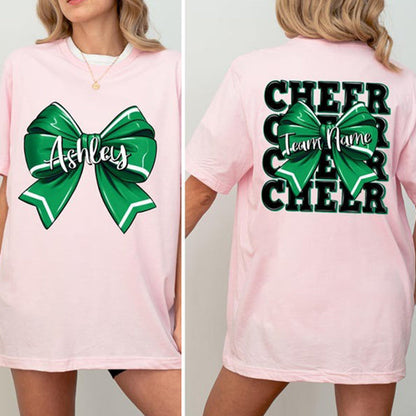 Personalized Cheerleader Gift, Cheer Mom with Name Shirt