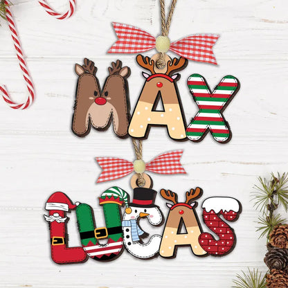 Personalized Letter Name Christmas Ornament