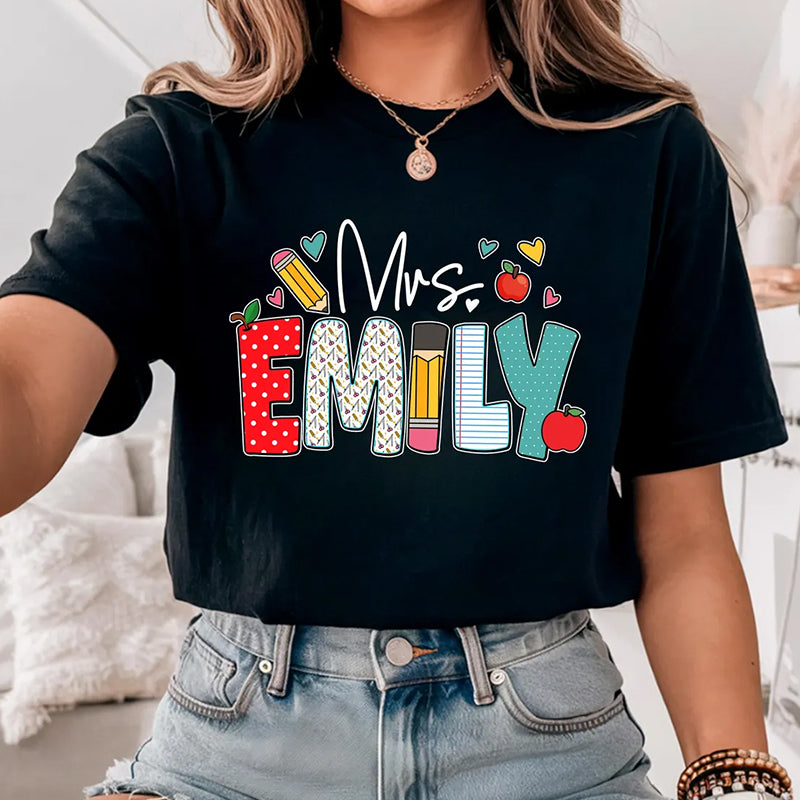 Custom Teacher Shirt, Teacher Name Shirt, Teacher Gifts Personalized