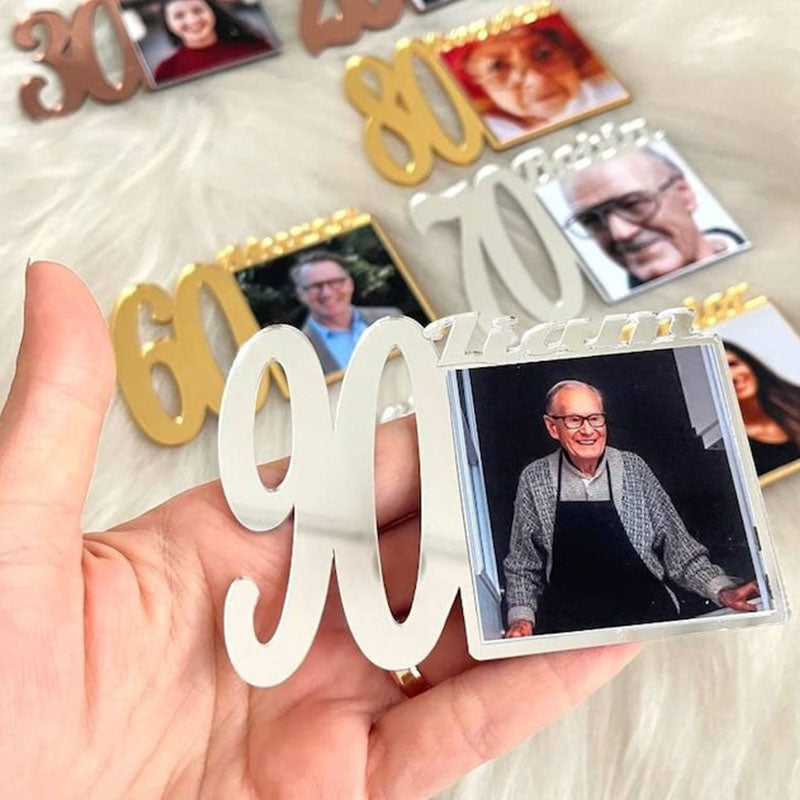 Custom Birthday Photo Magnets  Baby Picture Frames